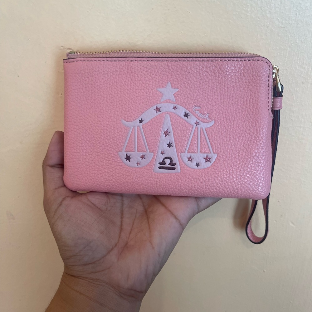 Coach Pink Libra wristlet